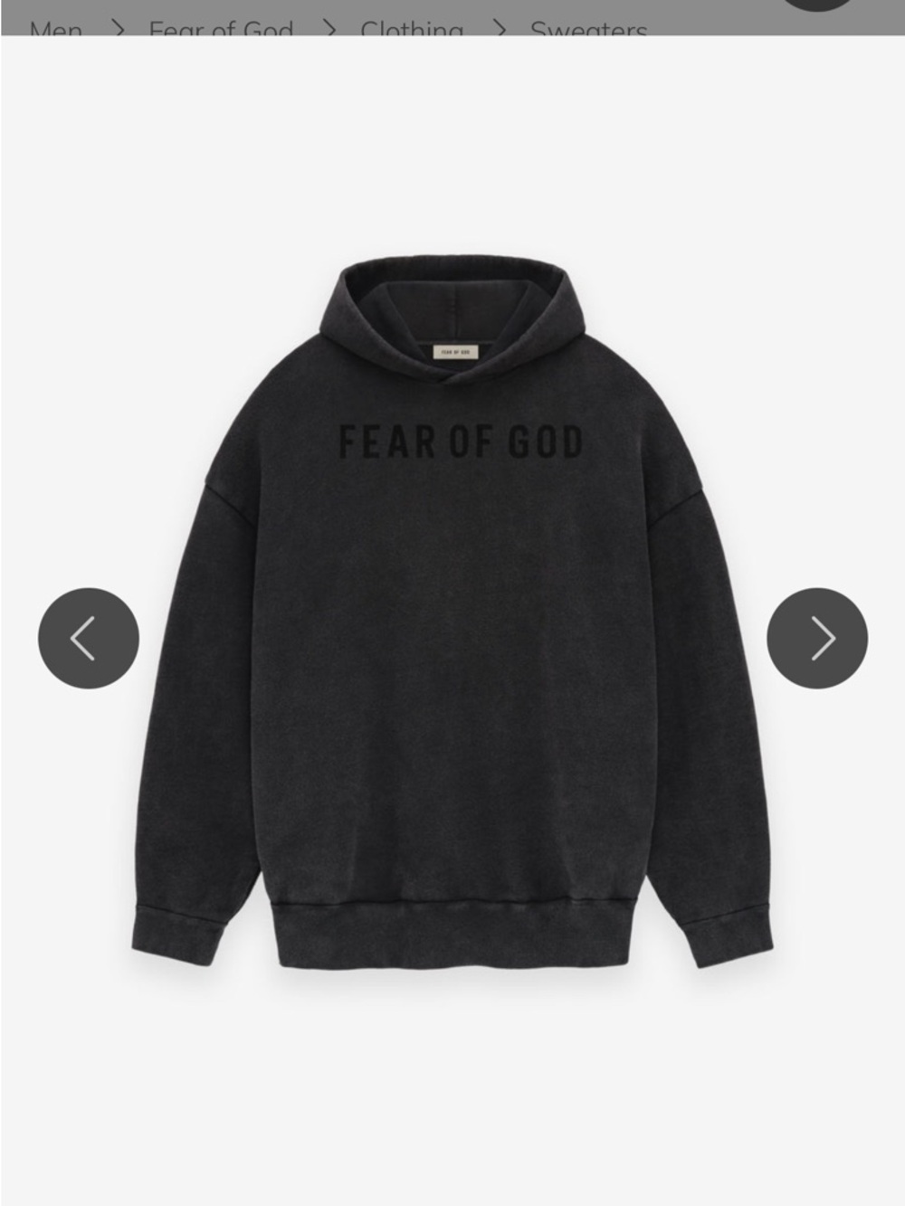 Fear of God
French Terry Fear of God Hoodie nwt medium